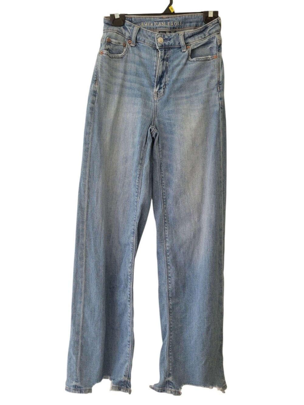 American Eagle Super High Rise Baggy Wide Leg Denim Jeans Size 00